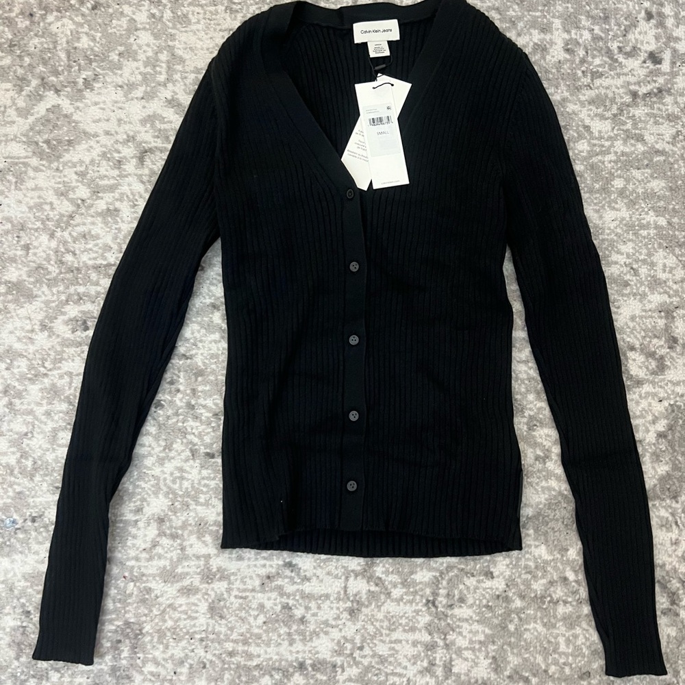 Calvin Klein Women's black Cardigan Sweater